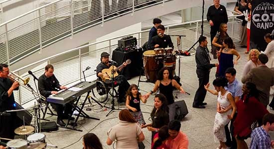 Willie Ziavino & the COT Band performing at the High Museum of Art in Atlanta